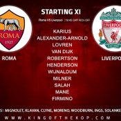 Roma v Liverpool 2 May 2018