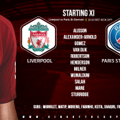 Liverpool v Paris Saint-Germain 18 September 2018