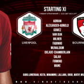 Confirmed: Liverpool team v Bournemouth