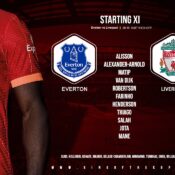 Confirmed: Liverpool team v Everton