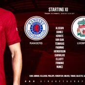 Confirmed: Liverpool team v Rangers