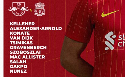 Confirmed: Liverpool team vs RB Leipzig