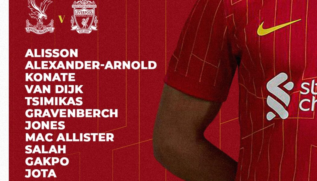 Liverpool team vs Crystal Palace premier League October 5 2024