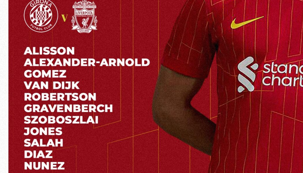 Liverpool team vs girona champions League december 10 2024