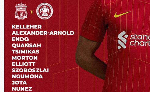 Confirmed: Liverpool team vs Accrington Stanley