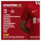 Confirmed: Liverpool team vs Newcastle Utd