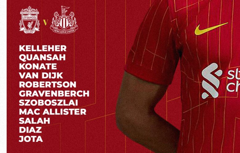 Confirmed: Liverpool team vs  Newcastle Utd